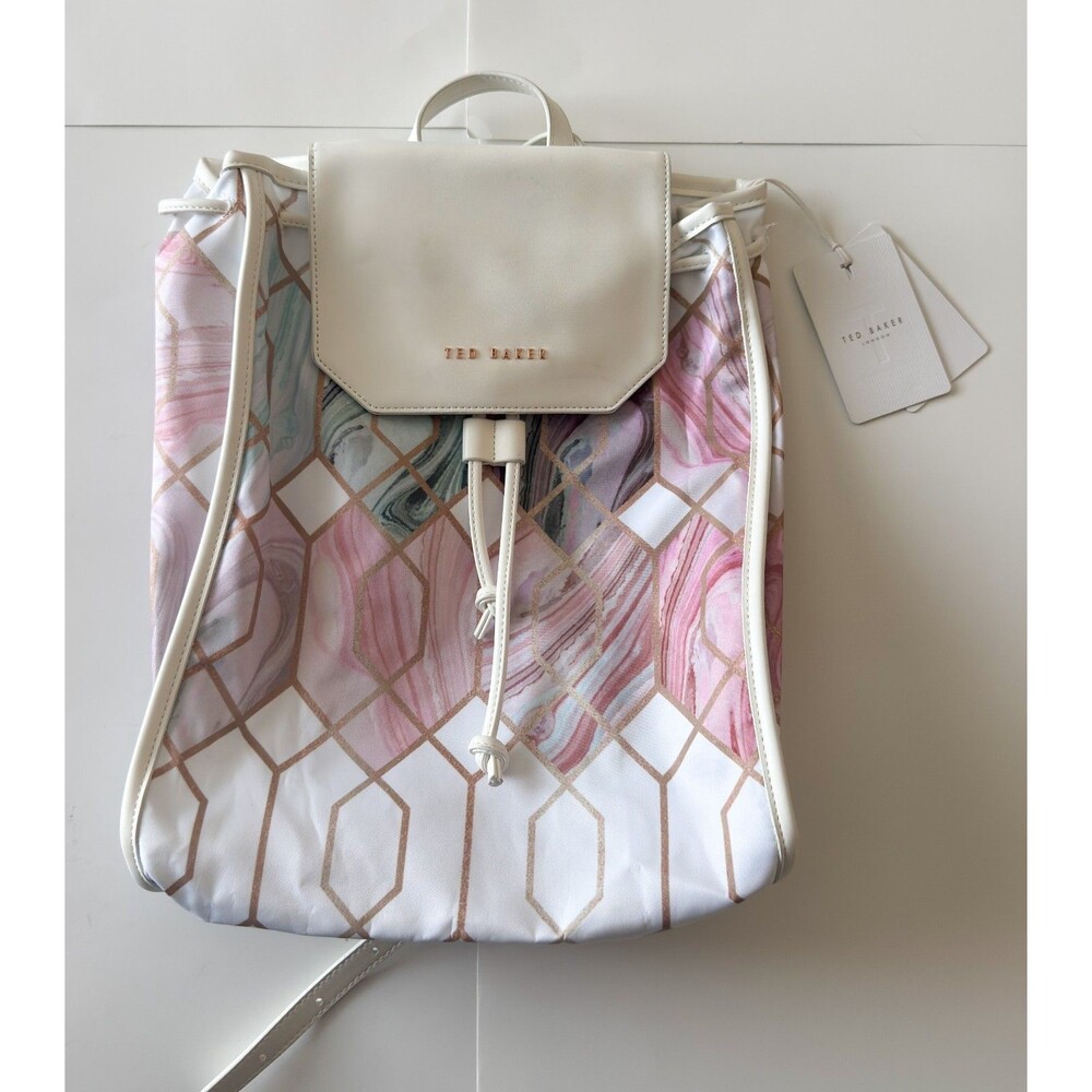 Ted Baker Small Sea Of Clouds Drawstring Backpack